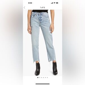 Pistola Charlie High Waisted Straight Leg Jeans (color Ruthless)
